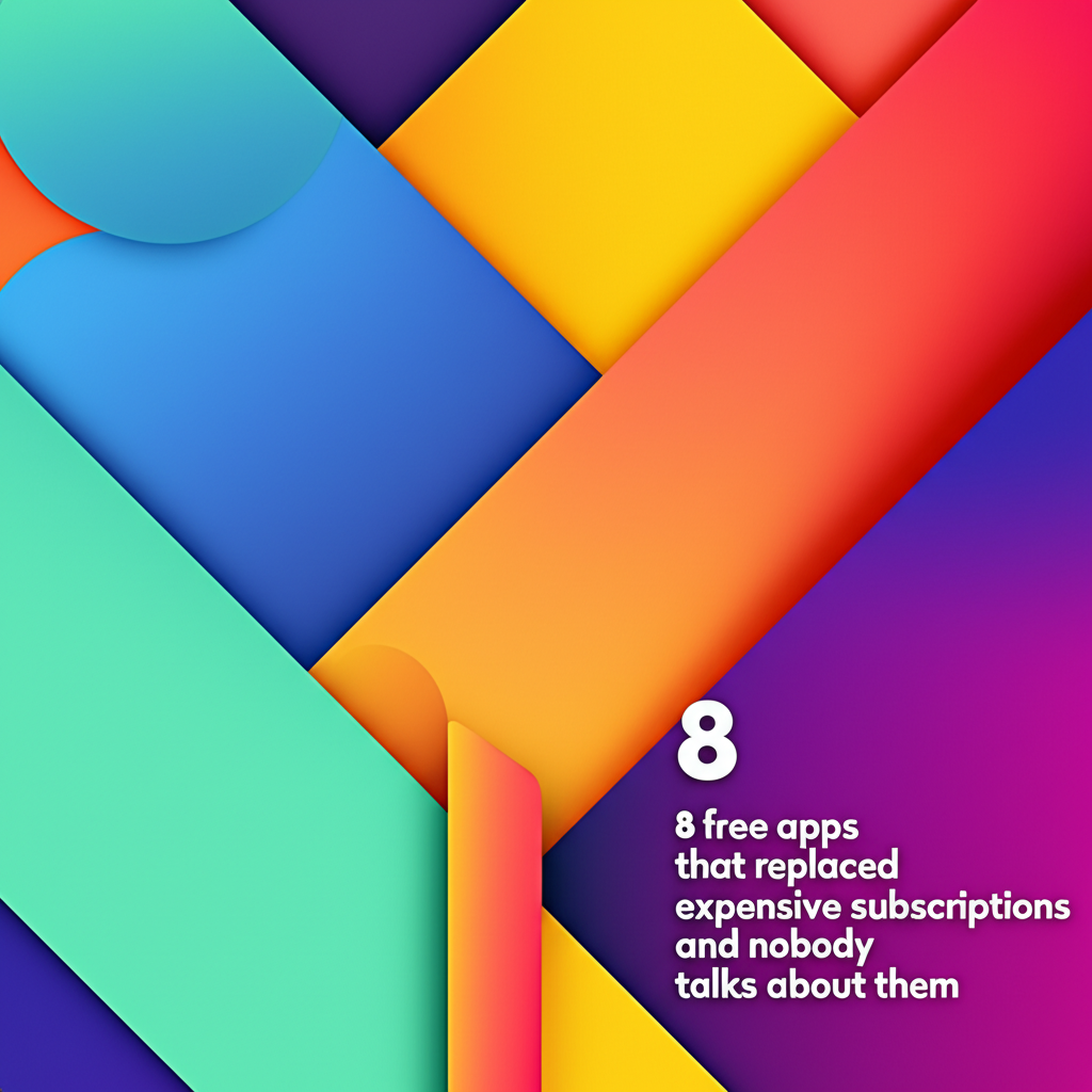 8 Free Apps That Replaced Expensive Subscriptions (And They're Actually Fire)
